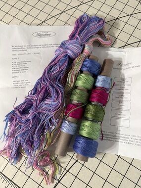 Herrschners Embroidery Floss Kits Set of 2 Unused Cotton Thread Cross Stitch